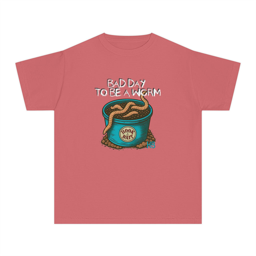 Youth Hook & Bait Worm Tee