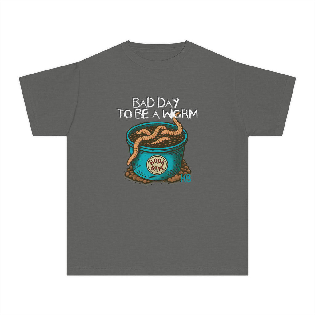 Youth Hook & Bait Worm Tee