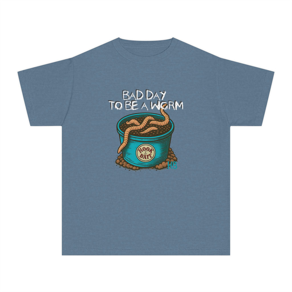 Youth Hook & Bait Worm Tee