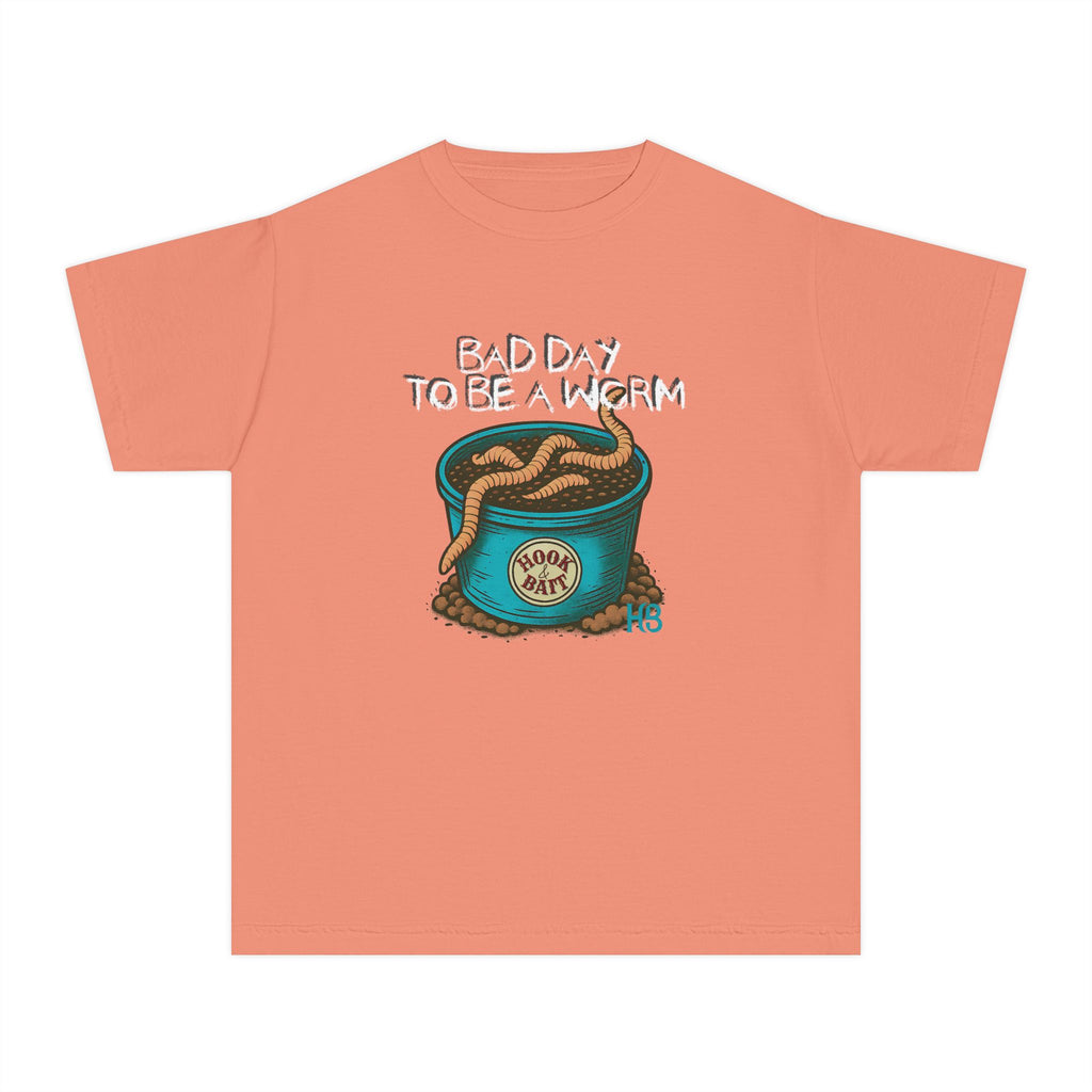 Youth Hook & Bait Worm Tee