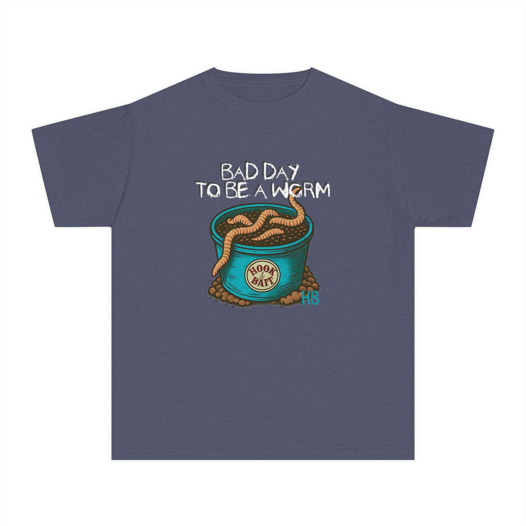 Youth Hook & Bait Worm Tee